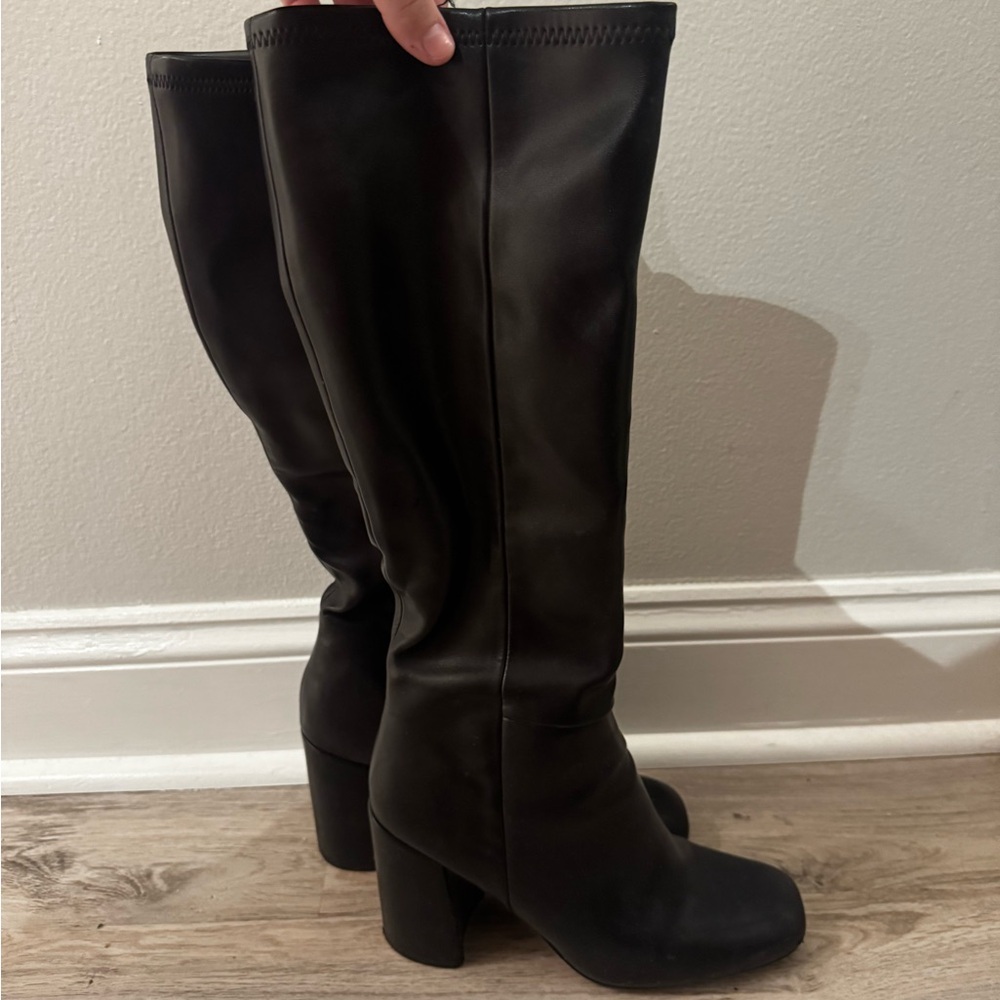 Madden Girl Black Heeled Boots